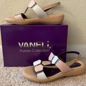 Vaneli purple collection nude/ rose/ nappa 11M